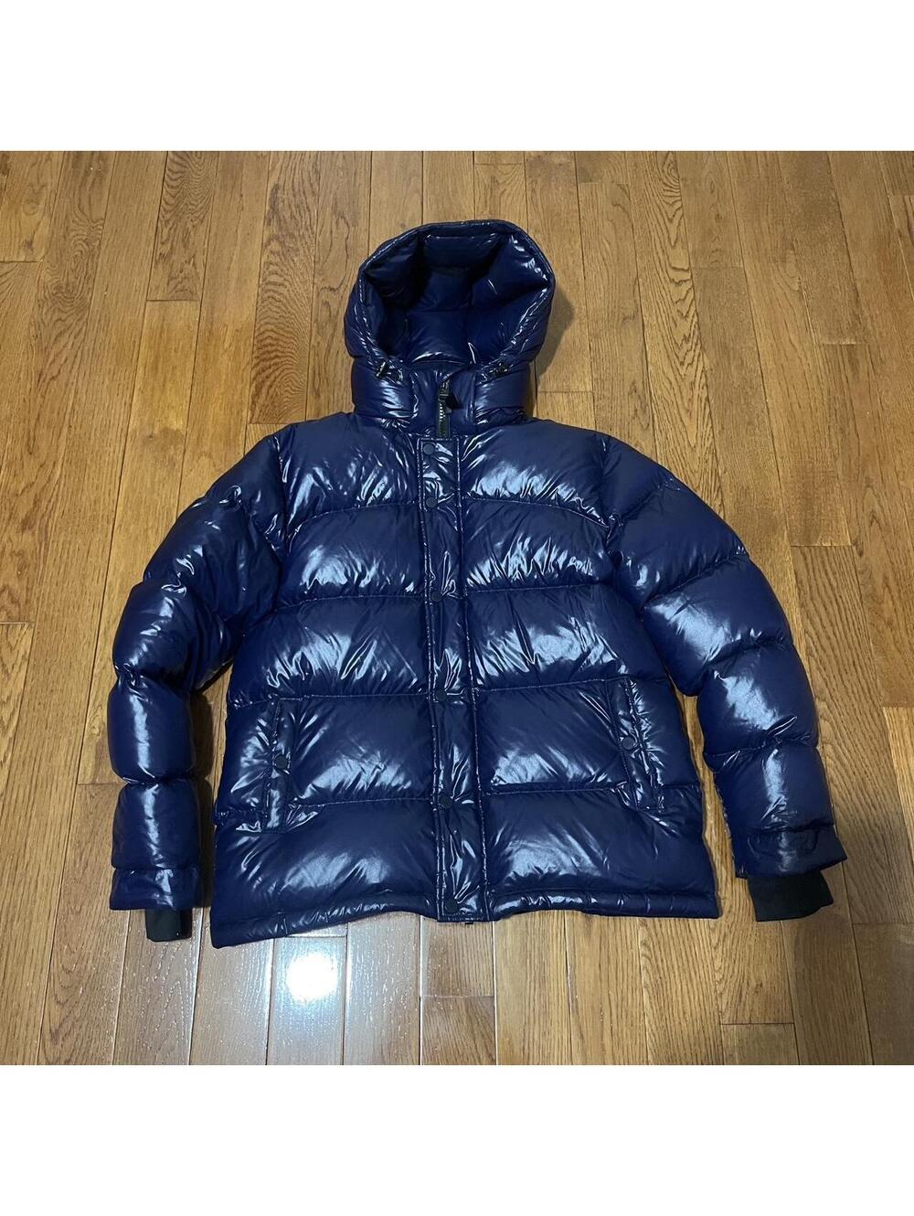 Women's Aritzia TNA Super Puff Puffer Jacket Hi-Gloss Blue Sz. M
